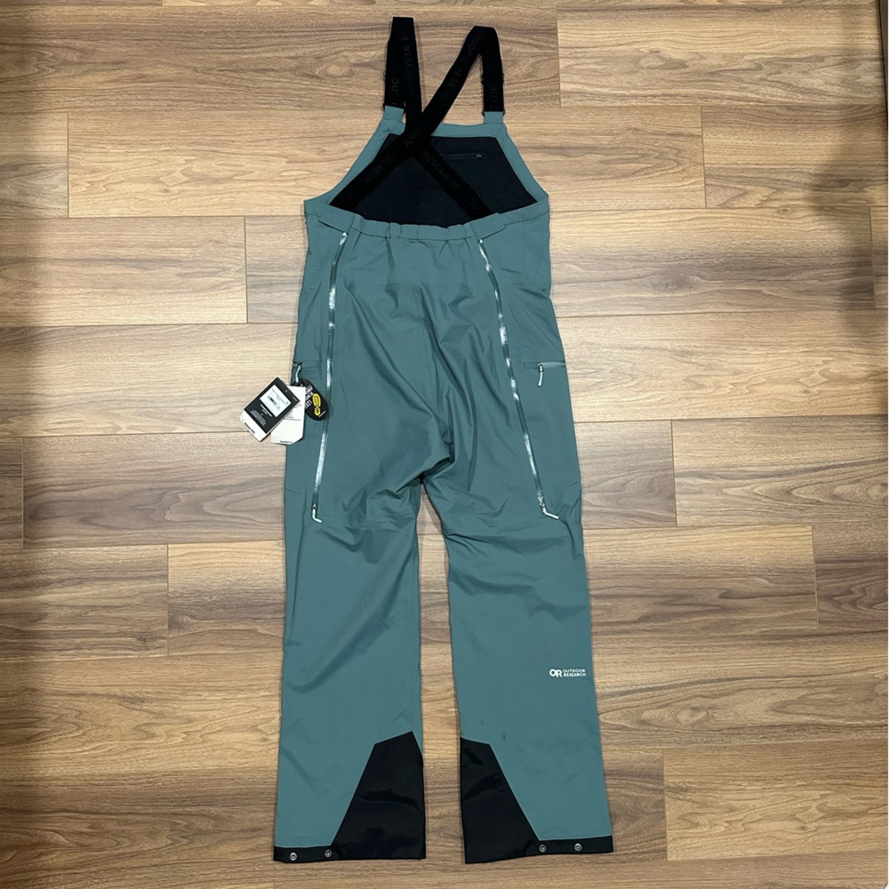 NEW Outdoor Research Skytour Ascent Shell Bibs in Neptune Teal Size Large - Picture 10 of 14